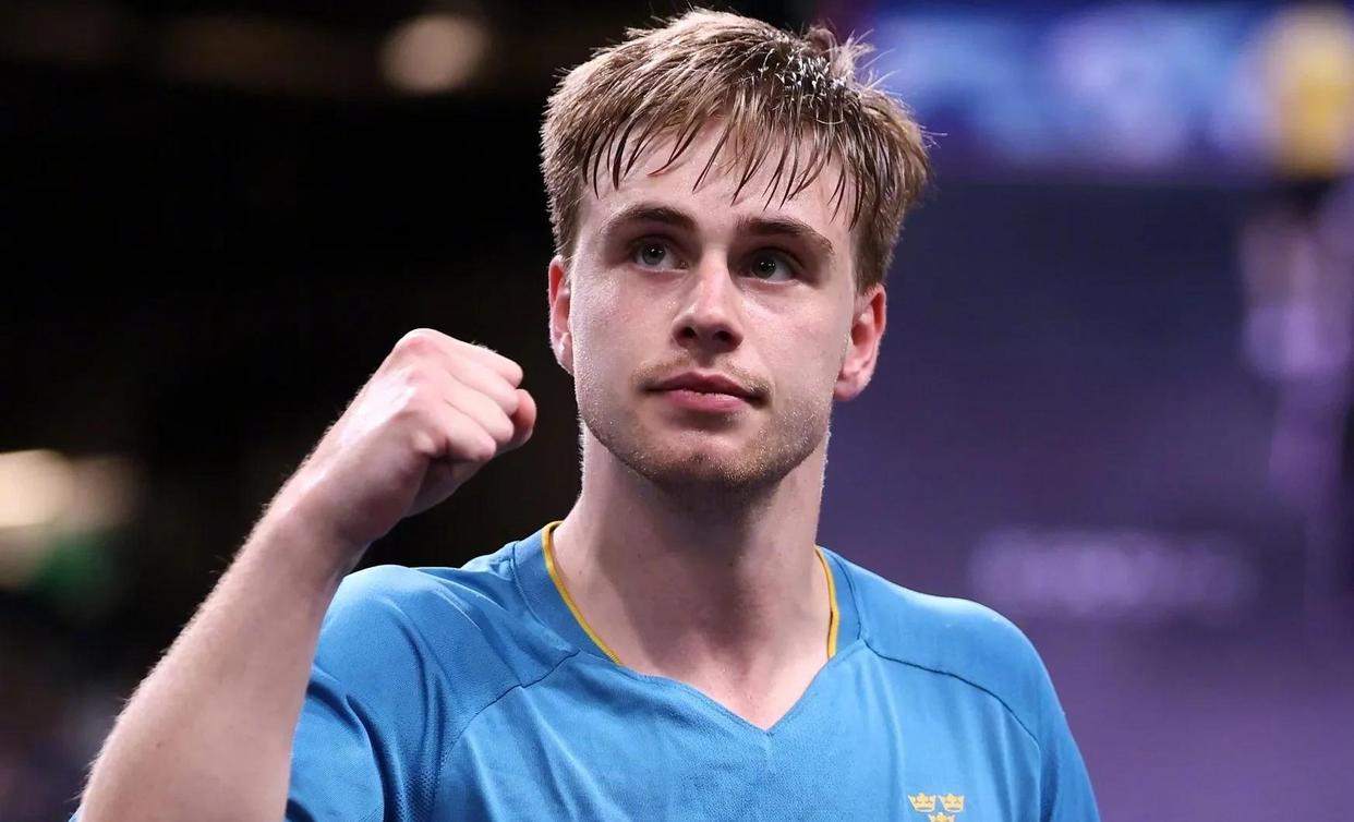 瑞典队鏖战法国队，梁靖崑刷新纪录